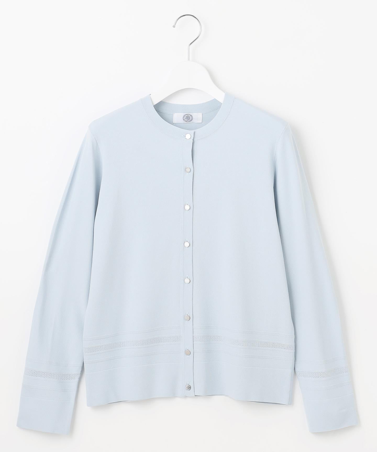 RAYON ELITE STRETCH クルーネック カーディガン