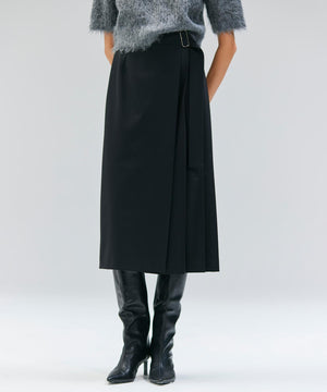ZEPHYR / ウールライクアシンメトリープリーツスカート