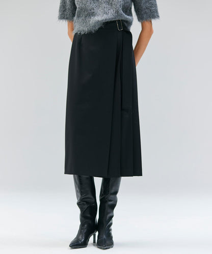 ZEPHYR / ウールライクアシンメトリープリーツスカート