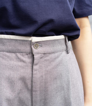 ウエストバイカラーポイントスラックス