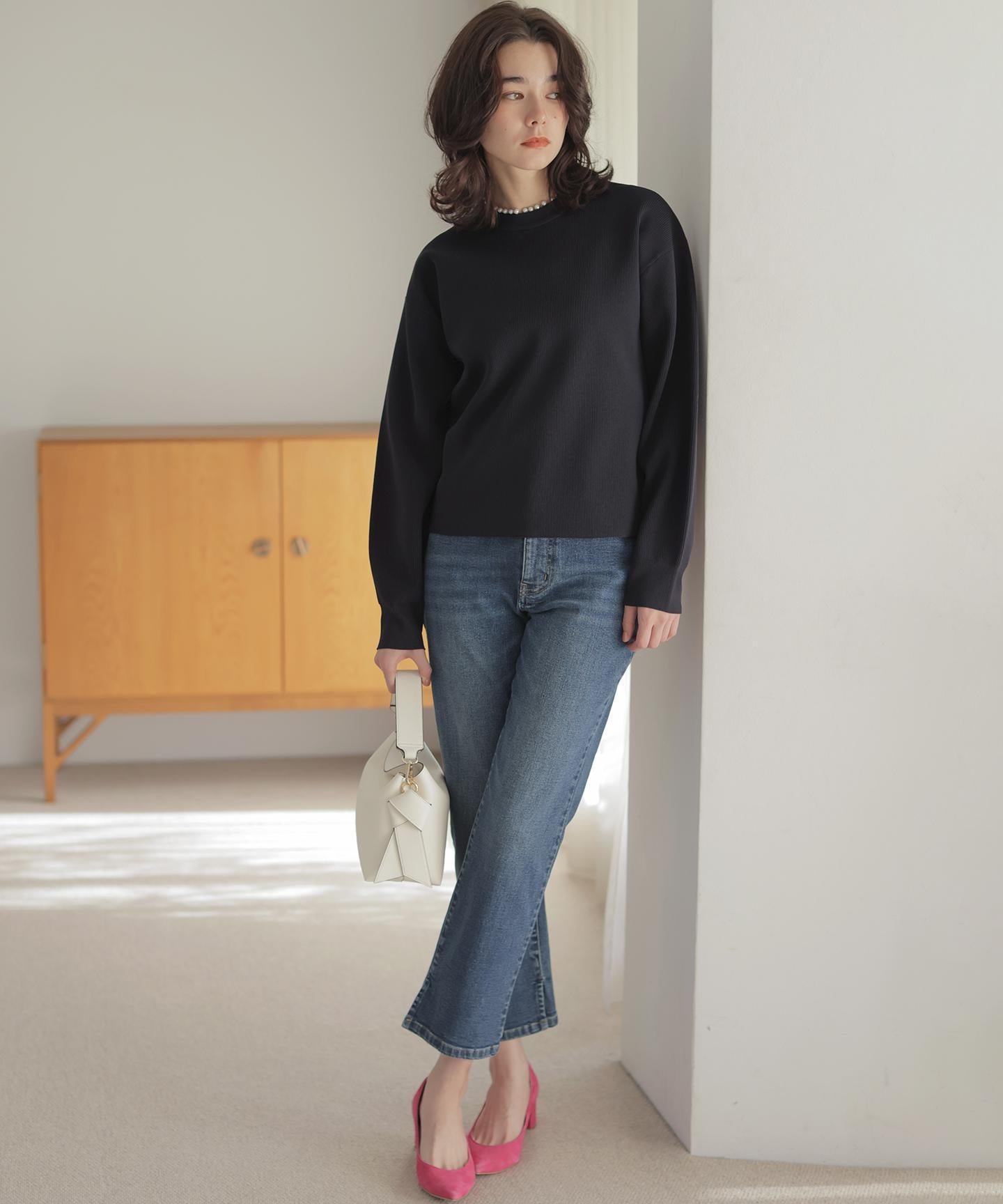 ミッドデニム パンツ