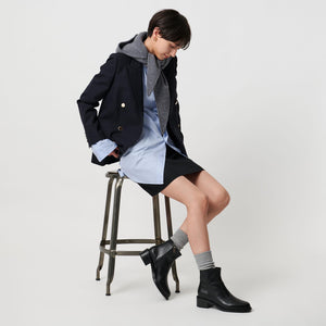 レザー ショートブーツ