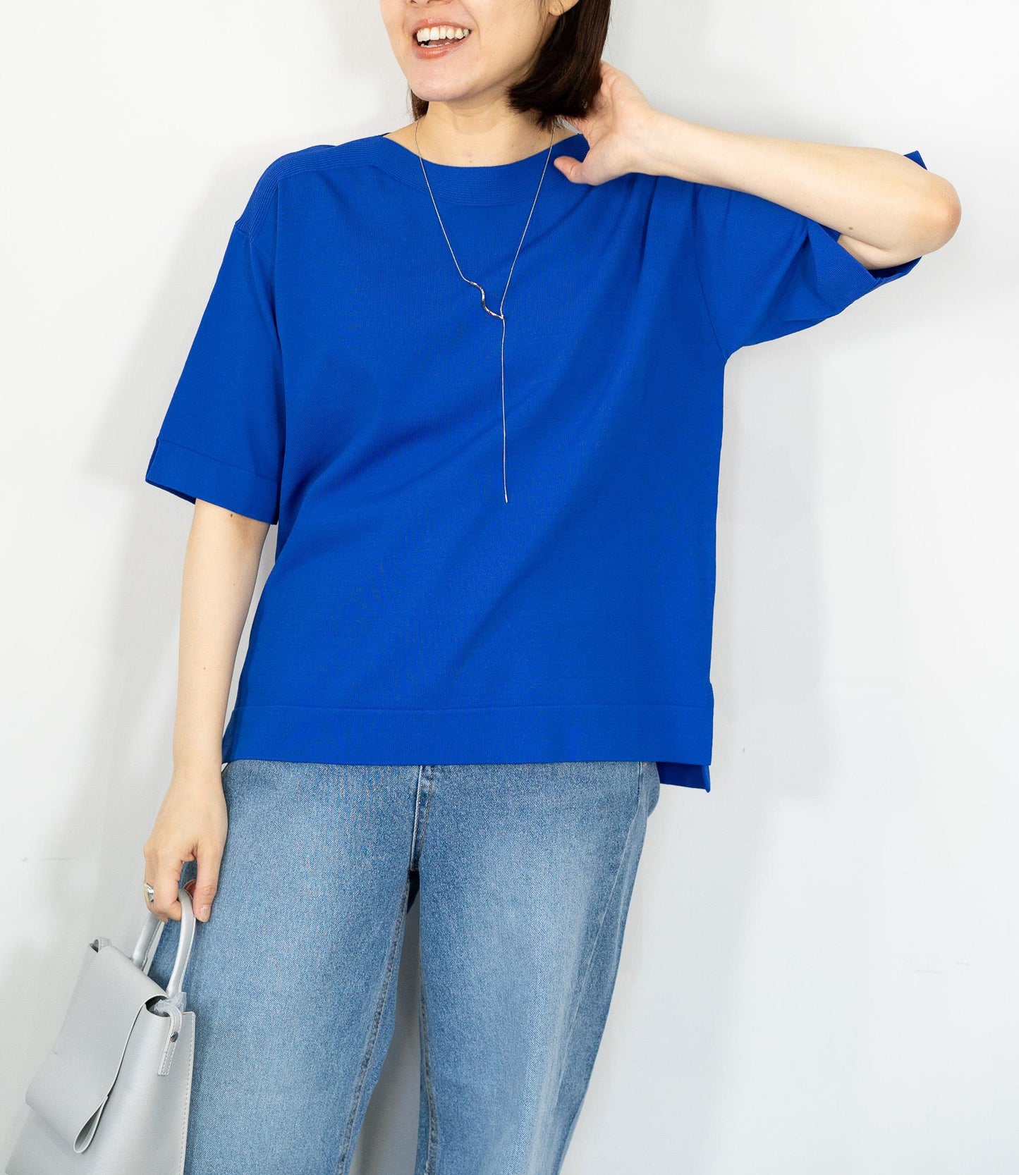 ハーフスリーブニット