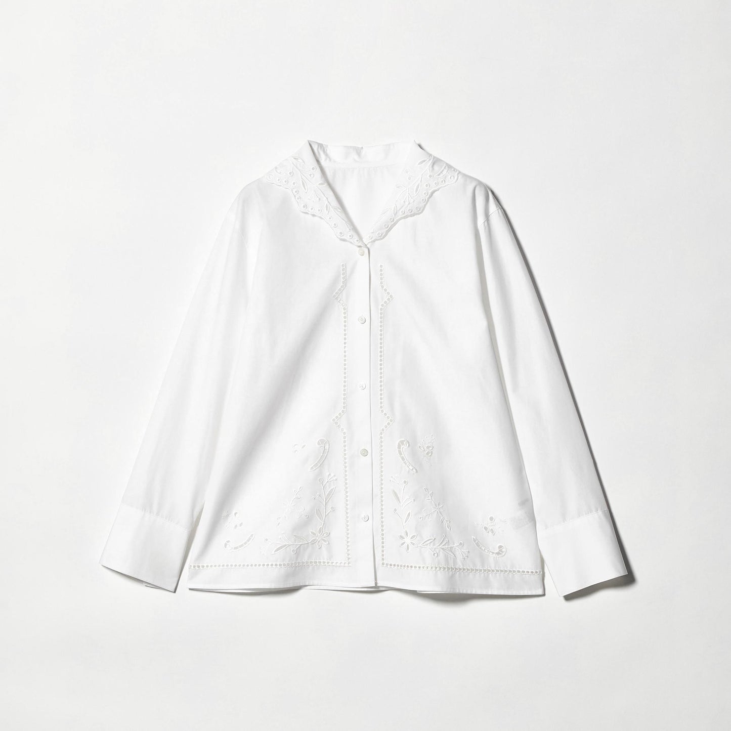エンブロイダリーカラー シャツ