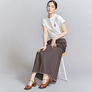 レザーライク オープントゥ バックストラップミュール