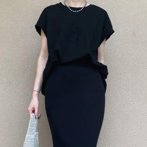 キャップスリーブボックスTシャツ