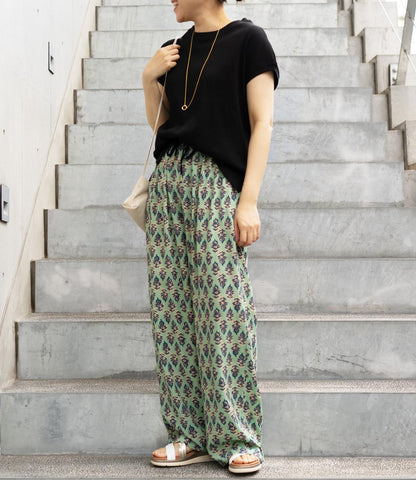 ミニリブフレンチスリーブトップス