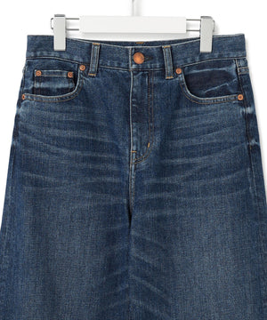 23区DENIM ストレッチ ワイドパンツ