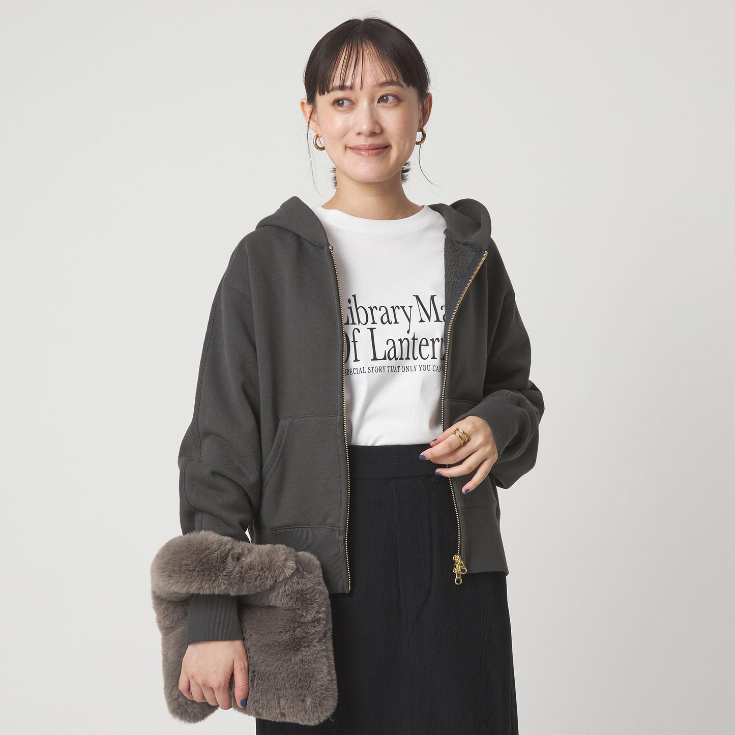 ダブルジップ フーディー