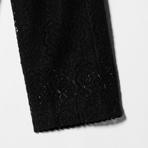 ポリエステル レースイージーパンツ