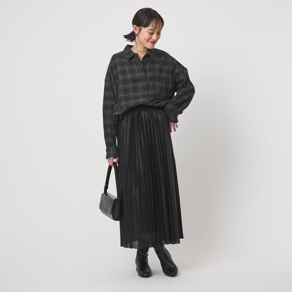 ハクプリント プリーツ スカート