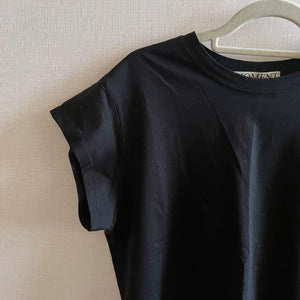 キャップスリーブシルケットTシャツ