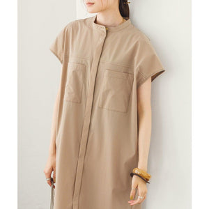 ICE TOUCHパッチポケットフレンチワンピース