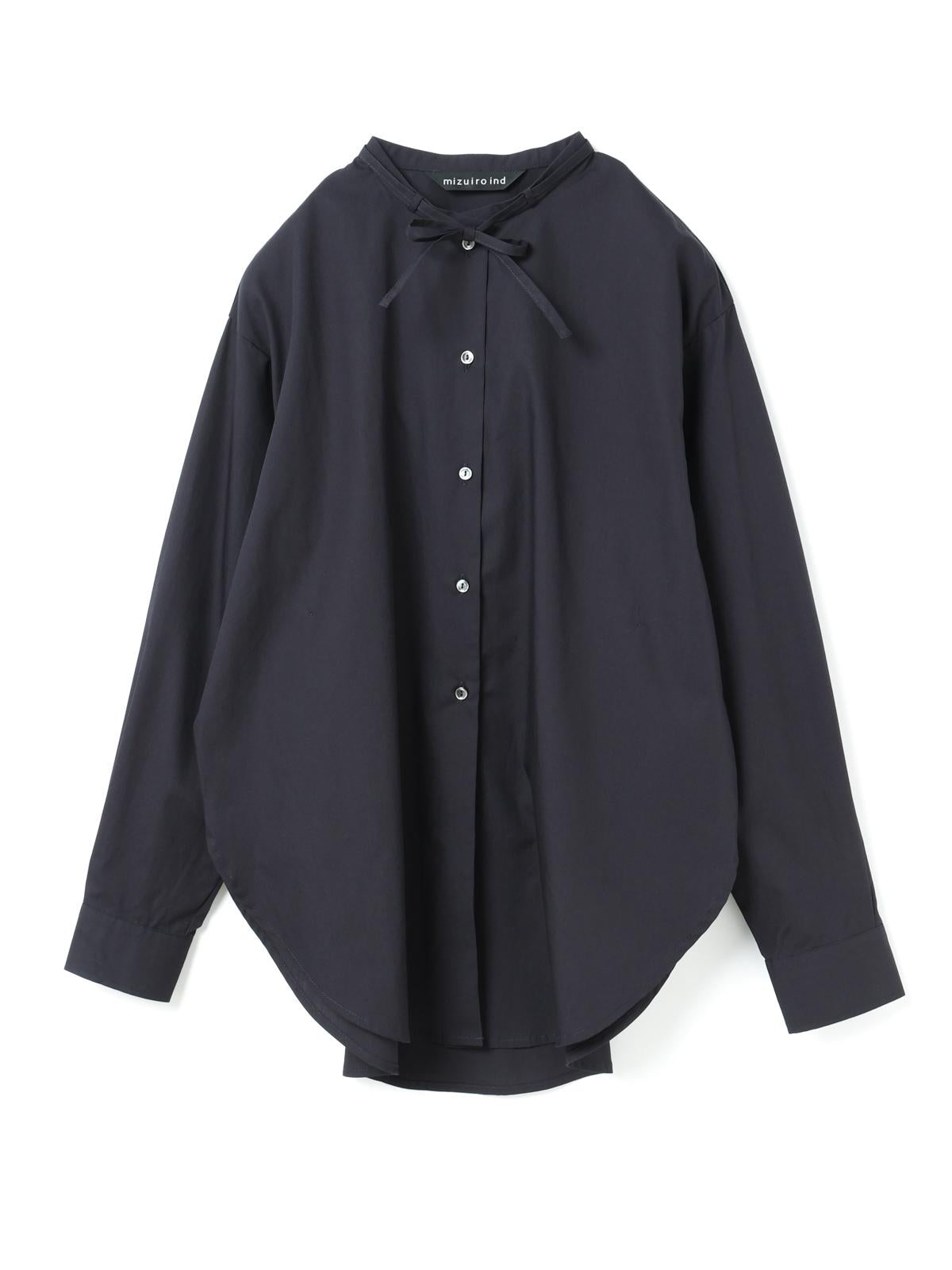 mizuiro ind リボンタイロングシャツ