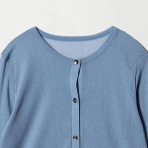 シアーラメ チュール カーディガン