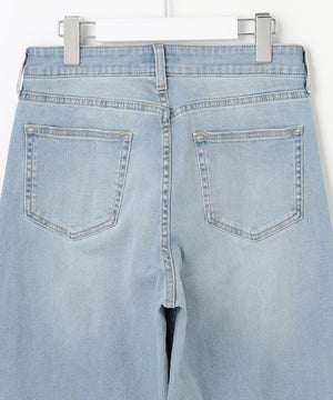 BASIC STRETCH DENIM ワイド ストレート デニム