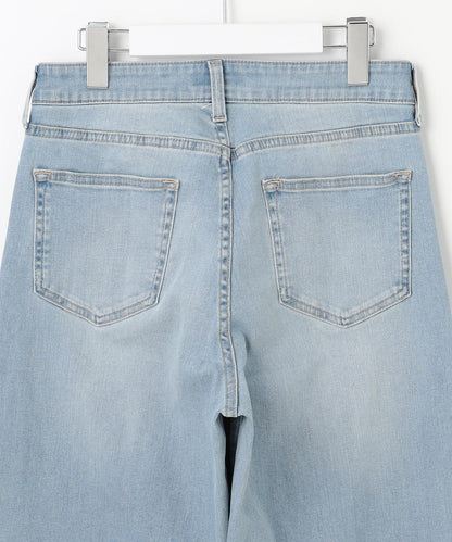 BASIC STRETCH DENIM ワイド ストレート デニム