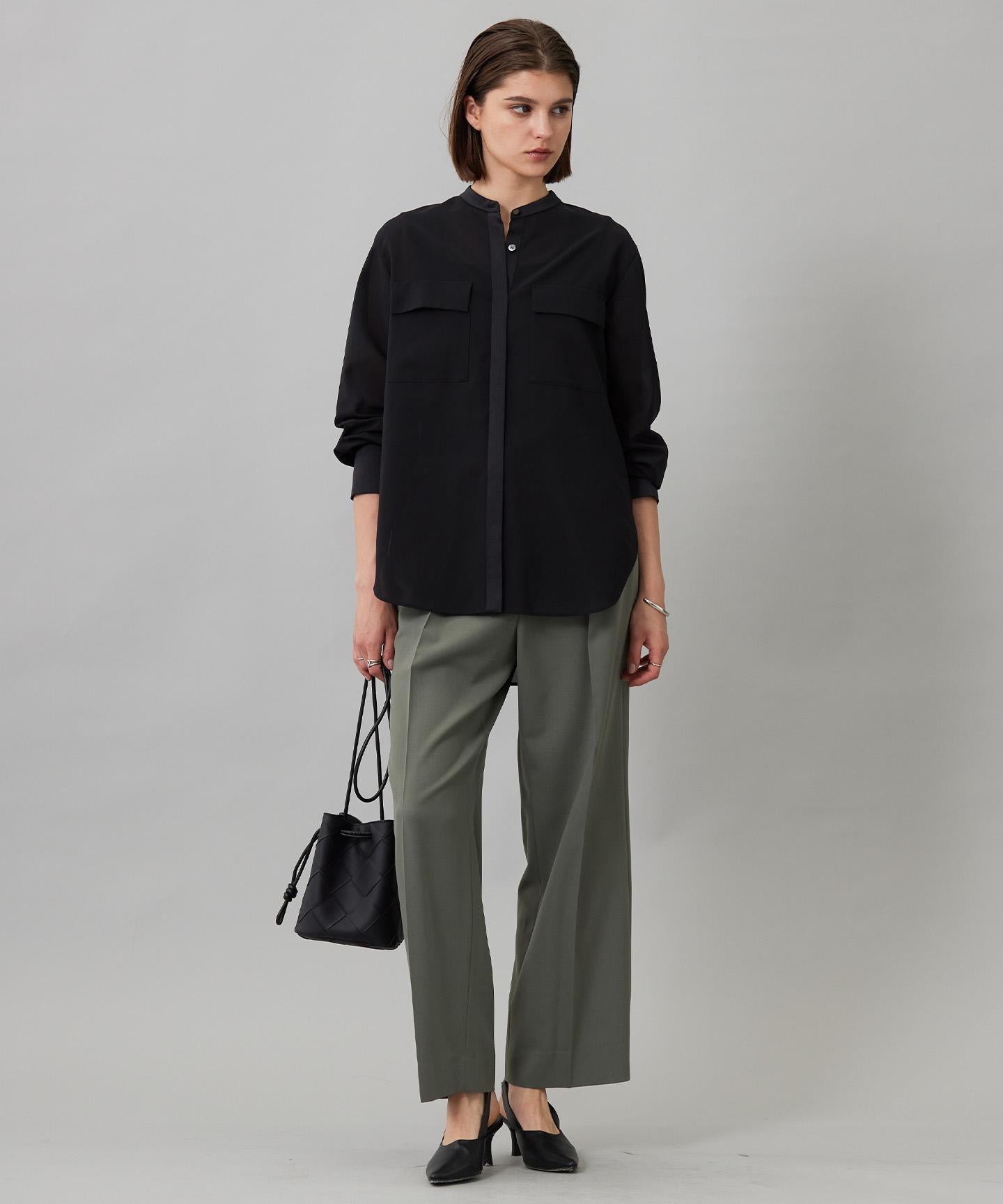 ウール2WAYストレッチ ワイドパンツ