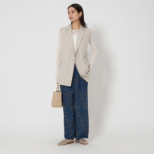 リネンライク ジレ -マシンウォッシャブル・ストレッチ-