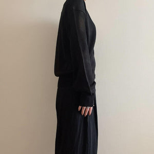 シースルーカーディガン