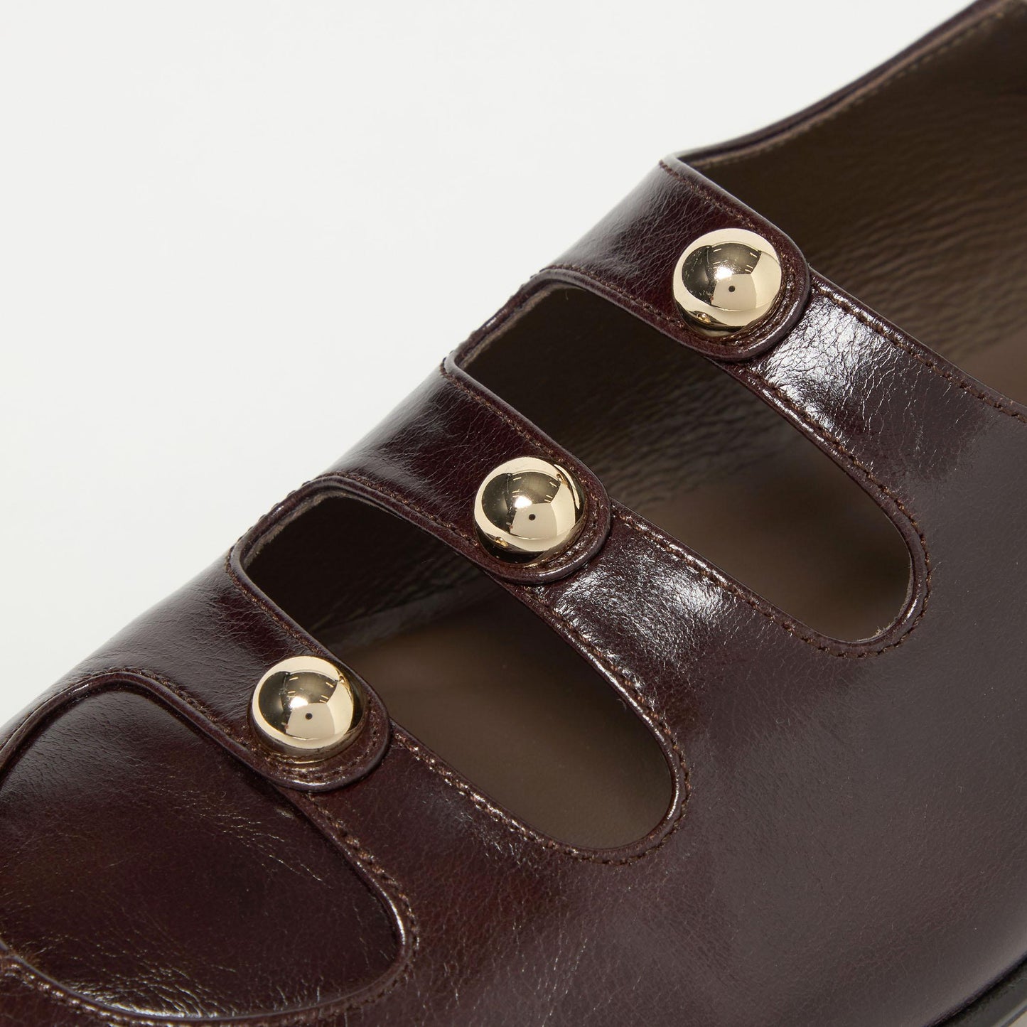 スタッズトリプルベルトモカフラット20↓↑