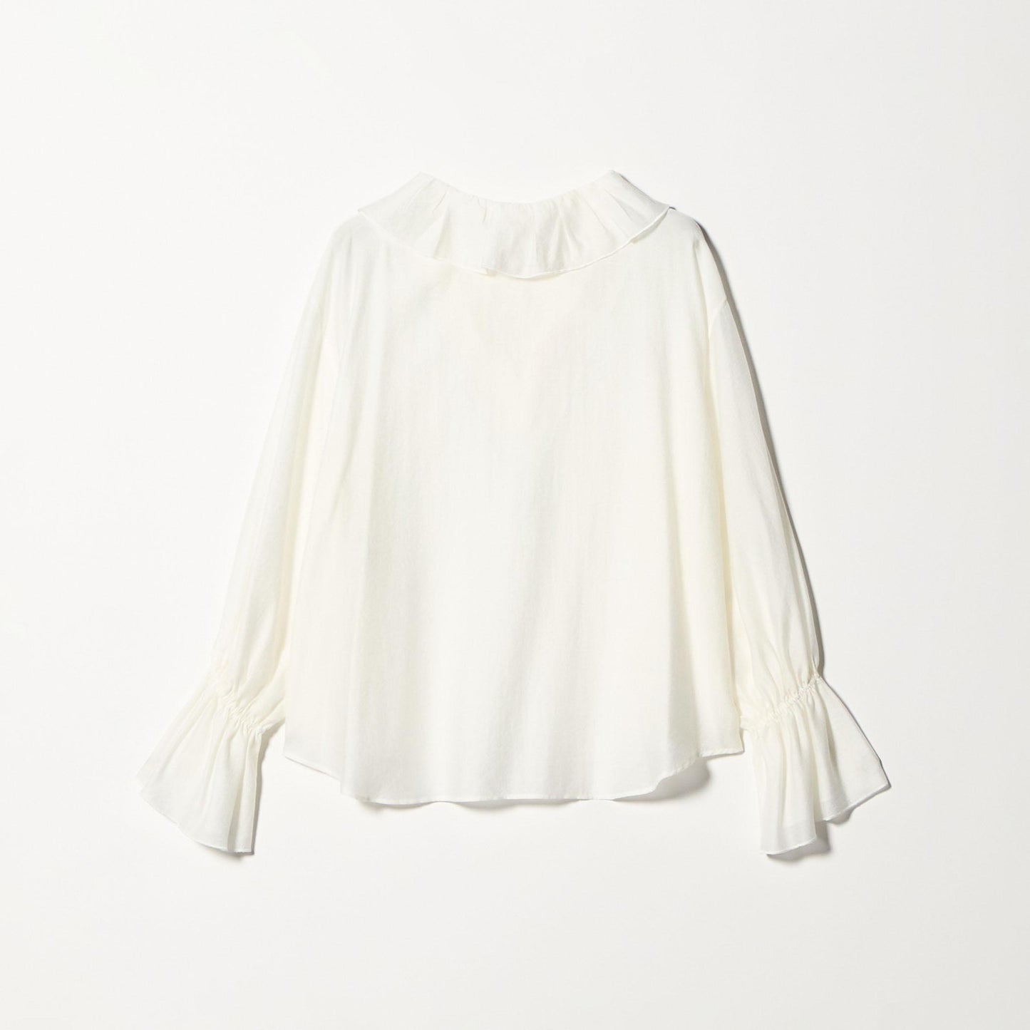 ラッフル スキッパーブラウス