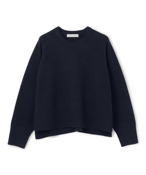 カシミヤブレンド クルーネックニット