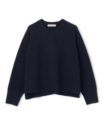 カシミヤブレンド クルーネックニット