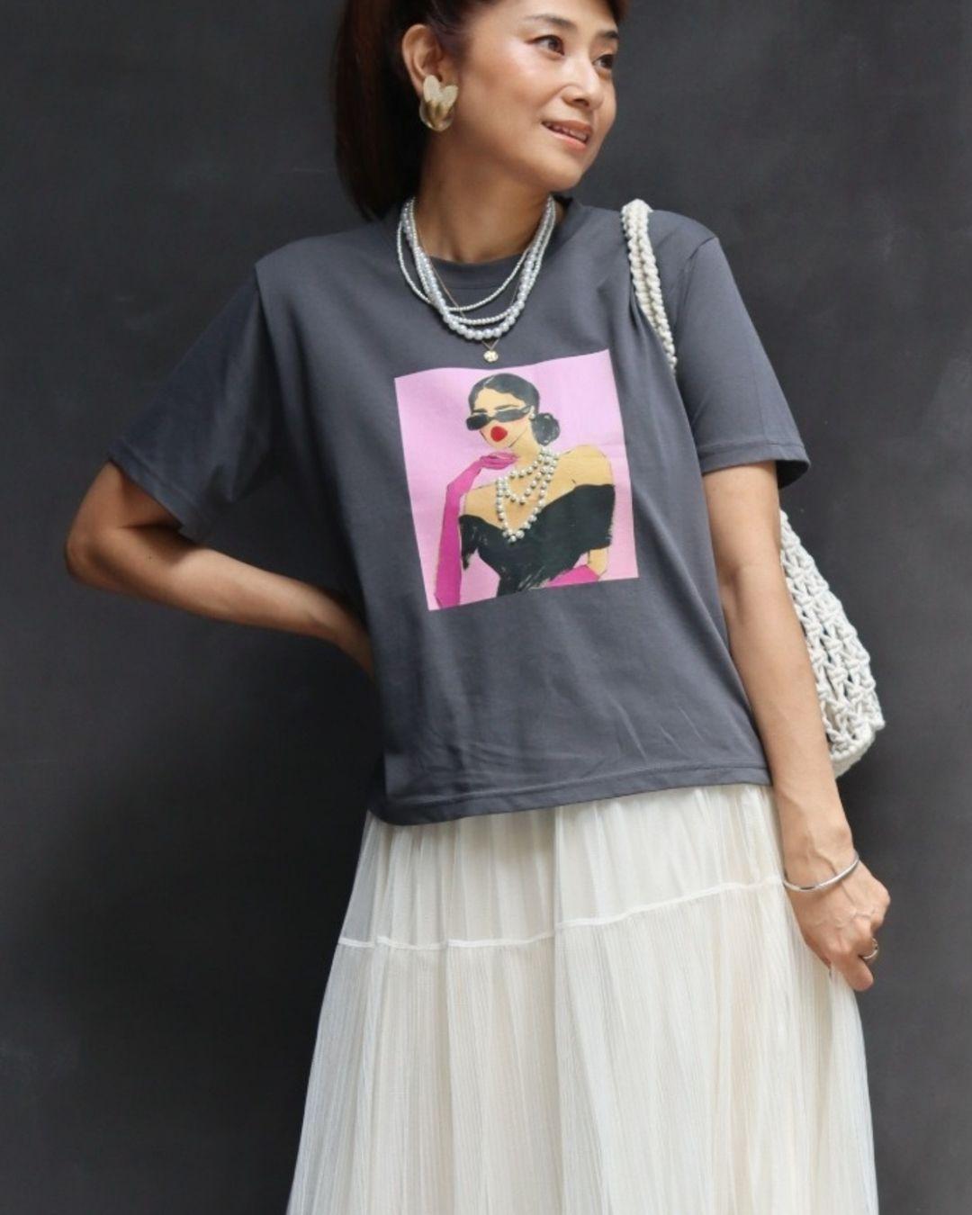 ピンクガールTシャツ