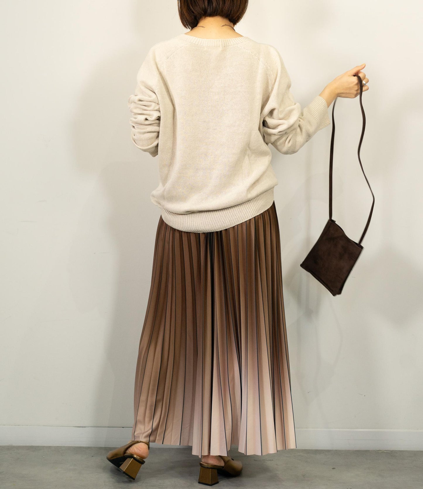 ライングラデーションプリーツスカート