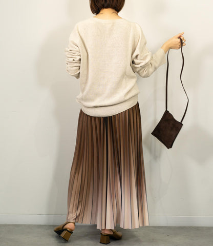 ライングラデーションプリーツスカート