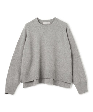 カシミヤブレンド クルーネックニット