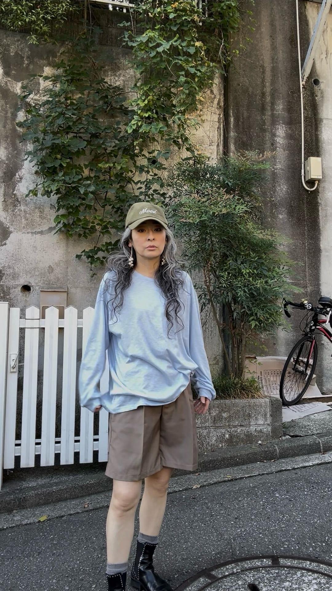 スラブタッチロングTシャツ