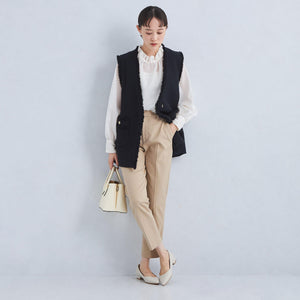 C/R/PU キチントボトムス ALLFIT テーパード パンツ -マシンウォッシャブル-