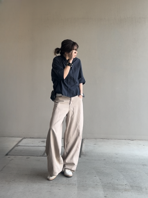 cropped relax shirt refine