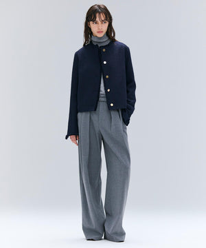 LA MONNAIE / バイカラーウールタートルニット