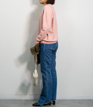 ソフトカシミアクルーネックニット