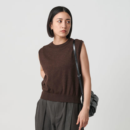 ウール アーガイル&ソリッドベスト