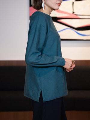 ボートカラーボリュームスリーブニット