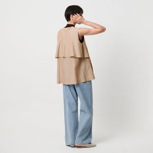 シアー バックフレア ベスト ‐ウォッシャブル‐