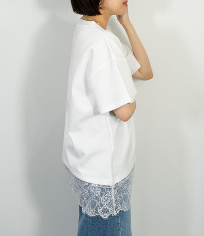 レースドッキングTシャツ
