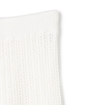 シースルーケーブルニット パンツ