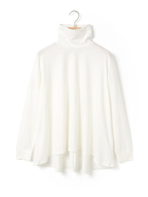 MidiUmi ハイネックフレアプルオーバー