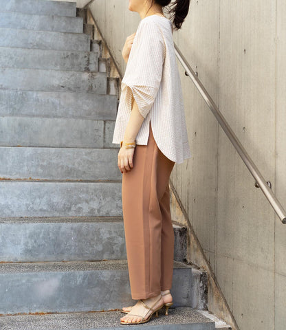 サッカーストライプブラウス