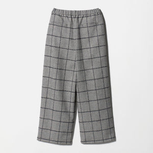 チェック ワイドタックパンツ