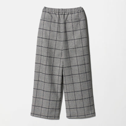 チェック ワイドタックパンツ