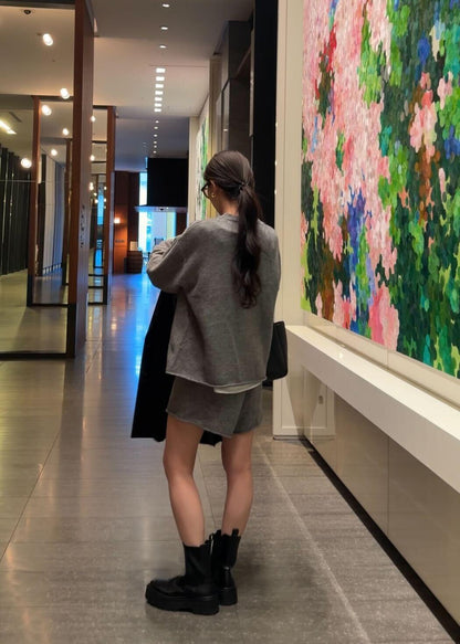 リラックスショートニットアップ