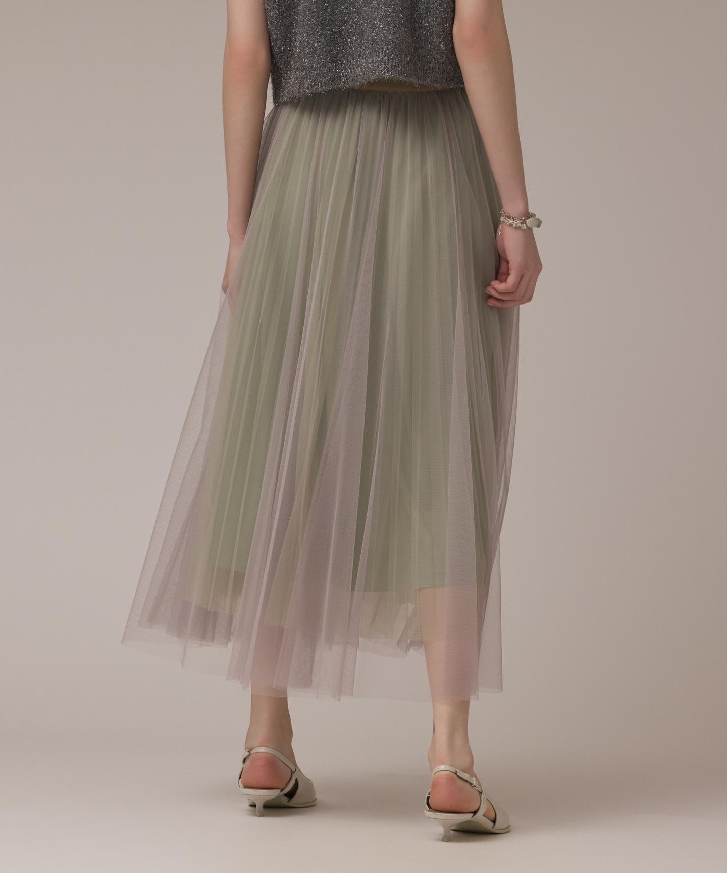 チュールリバーシブルスカート