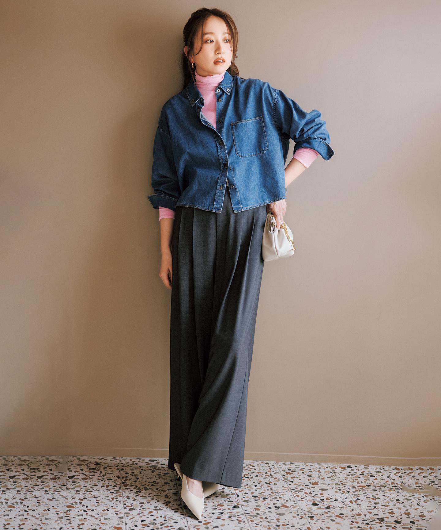 クロップドシャツ