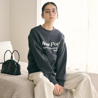 コットン裏毛 ロゴスウェット プルオーバー